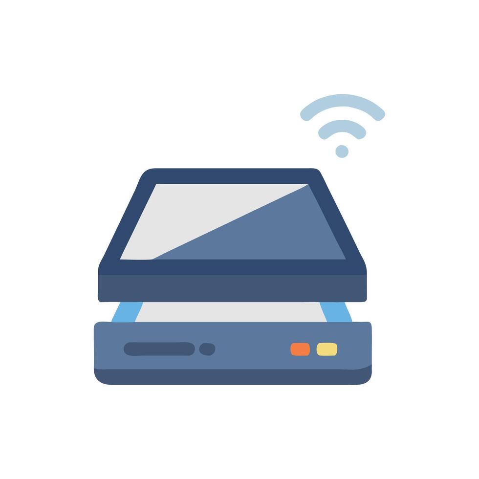 Dynamic Smart Document Scanner Illustration vector