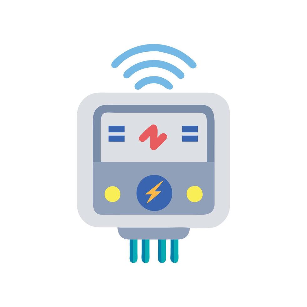 Creative Smart Energy Meter Graphic vector