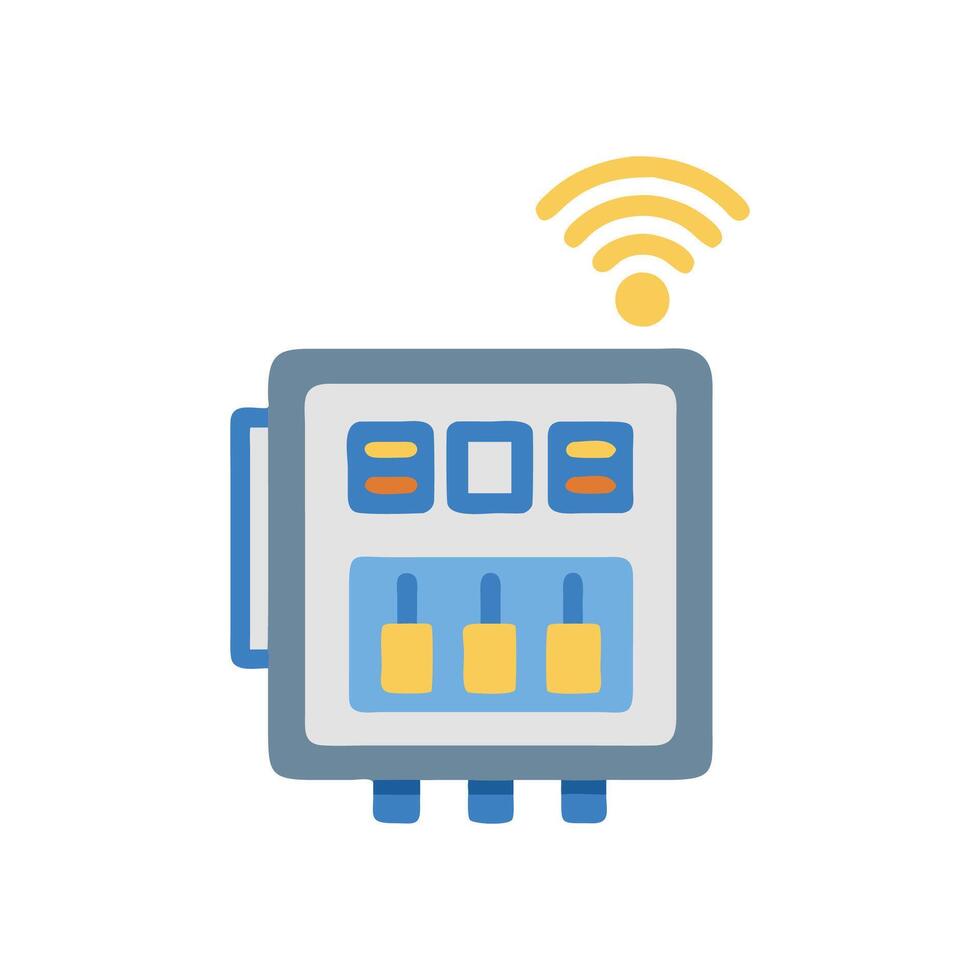 Creative Smart Fuse Box Graphic vector