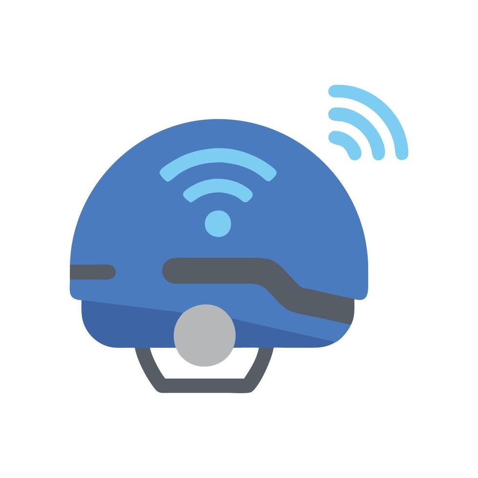 Dynamic Smart Helmet Illustration vector