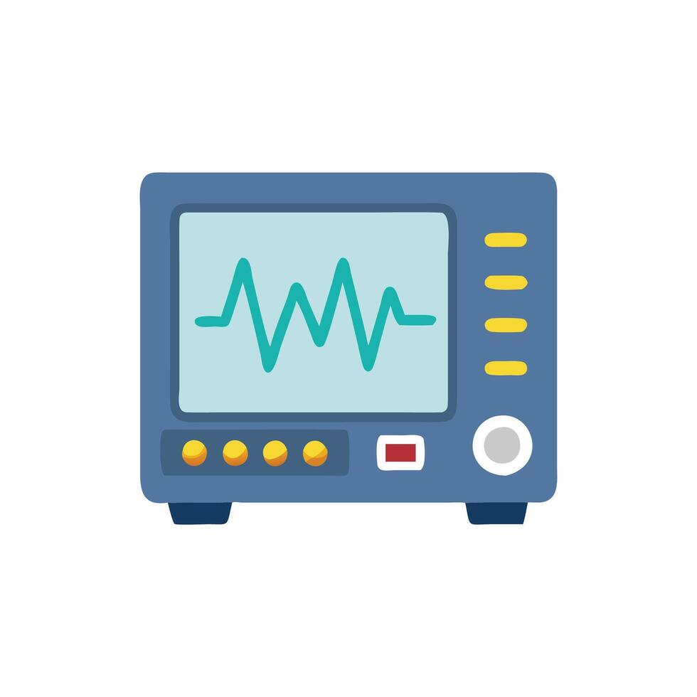 Dynamic Smart Oscilloscope Illustration vector