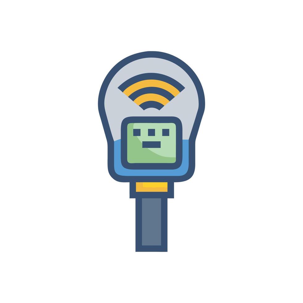 Efficient Smart Parking Meter Design vector