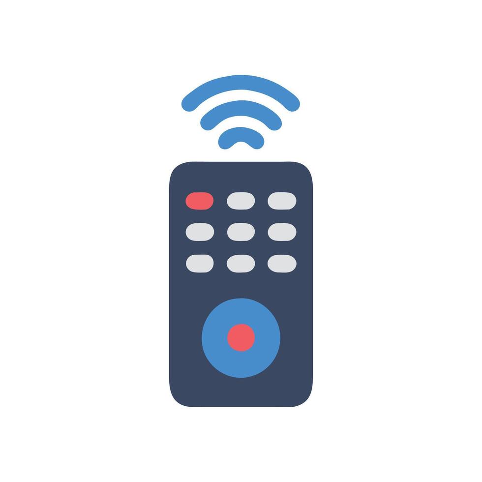 Advanced Smart Remote Control Design vector