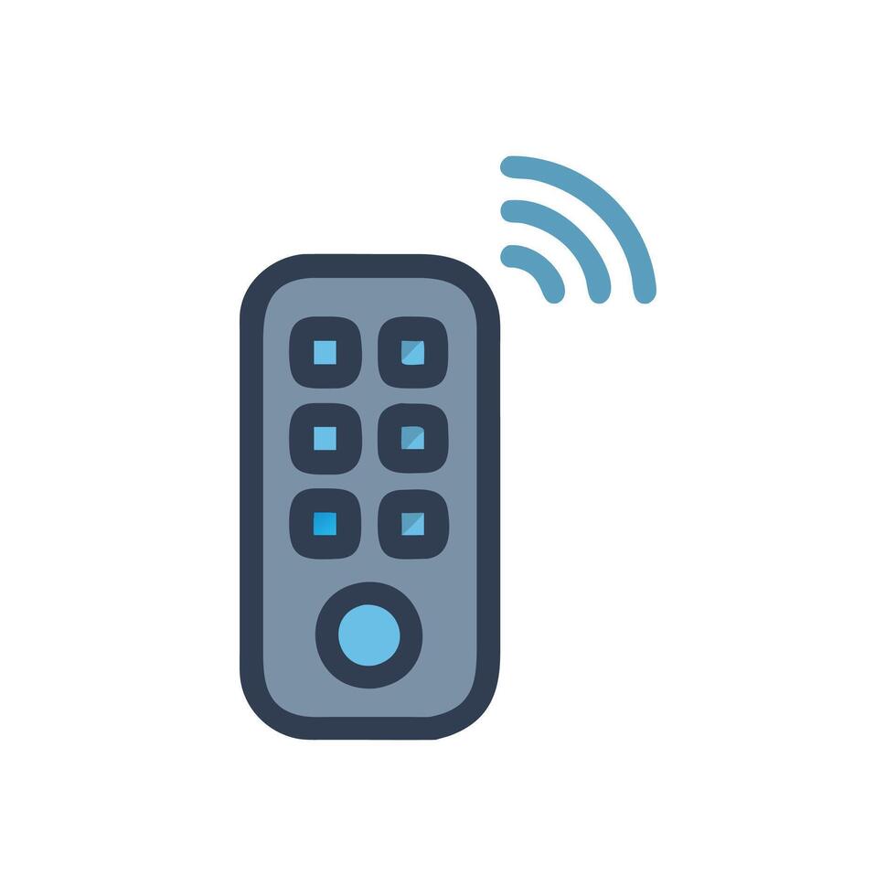 Dynamic Smart Remote Control Illustration vector