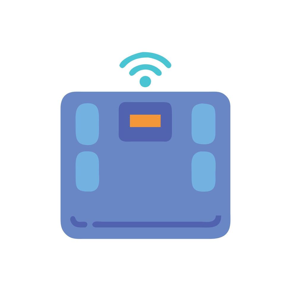 Smart Scale Icon for Health Monitoring vector