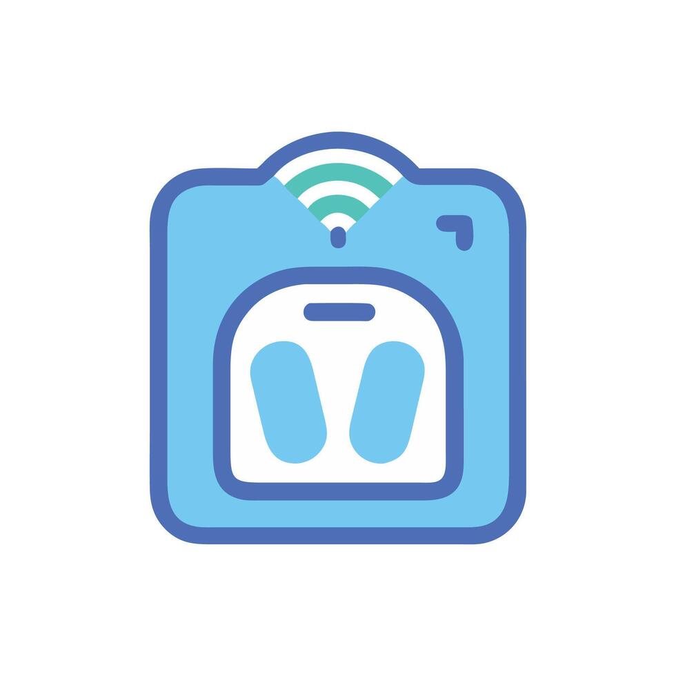 Modern Smart Scale Icon for Lifestyle vector