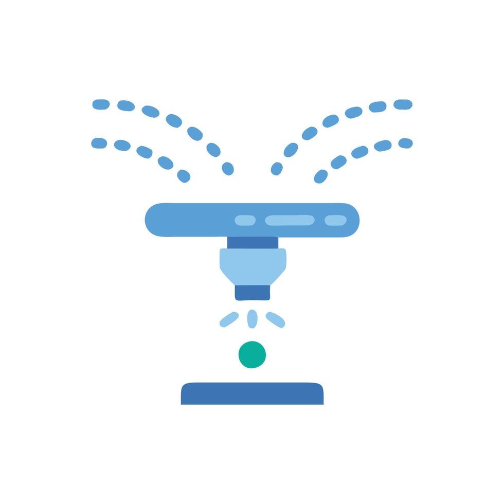 Advanced Smart Sprinkler for Efficient Water Management vector