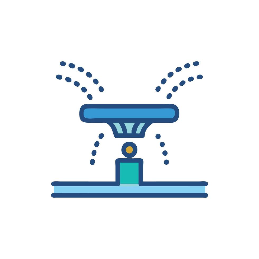 Modern Smart Sprinkler for Sustainable Water Use vector