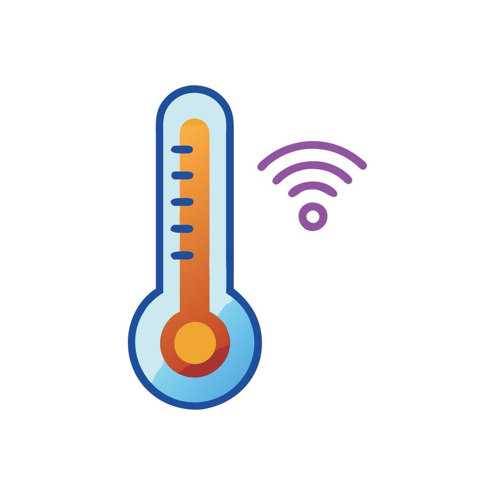 UserFriendly Smart Thermometer for Daily Health vector