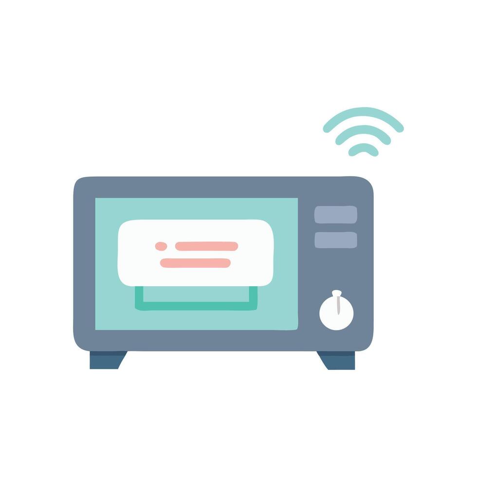 Stylish Smart Toaster Oven for Modern Kitchens vector