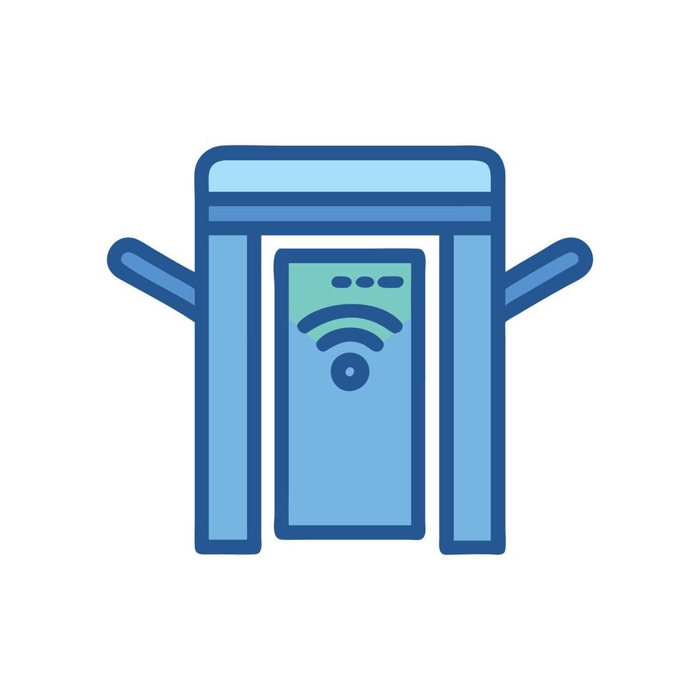 Efficient Smart Turnstile for Security Solutions vector