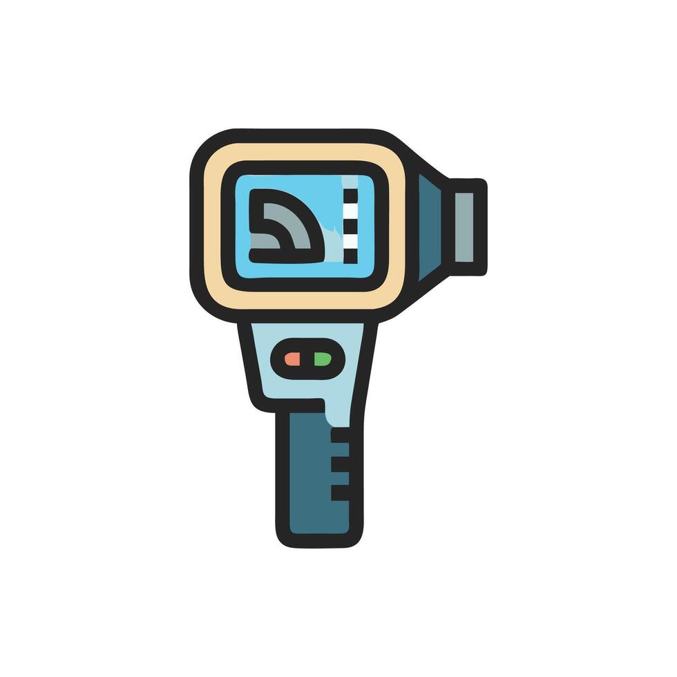 Innovative Thermal Camera Concept vector