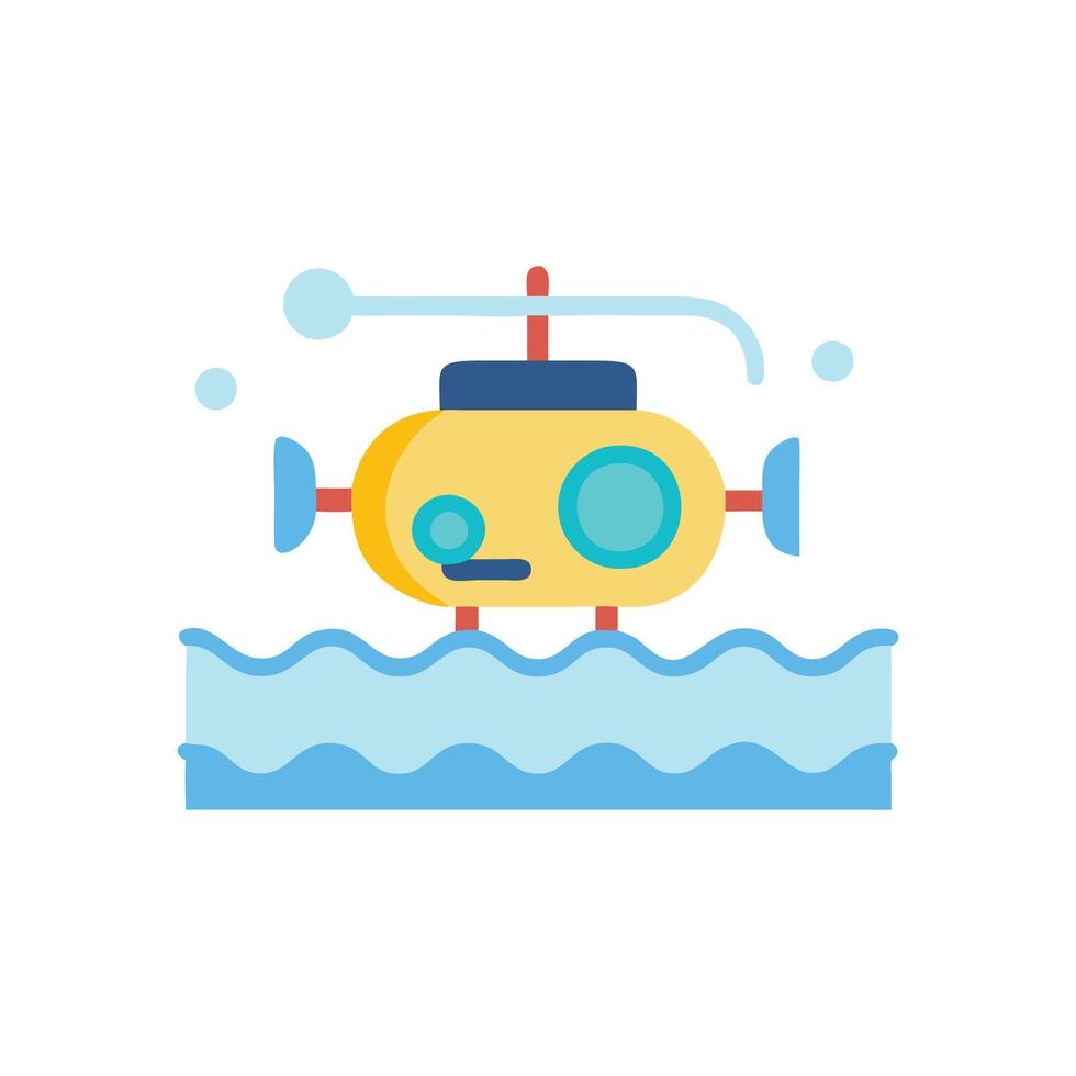 Dynamic Underwater Drone Illustration vector