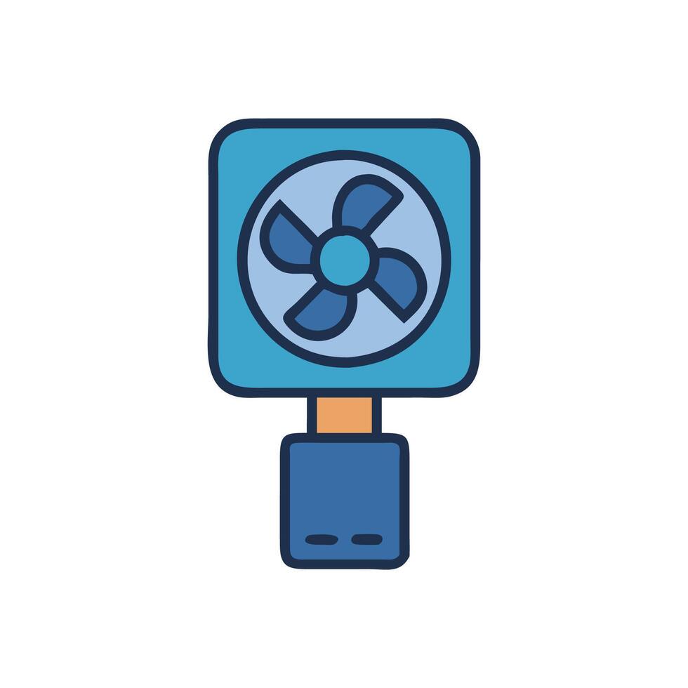 Portable USB Fan Design vector