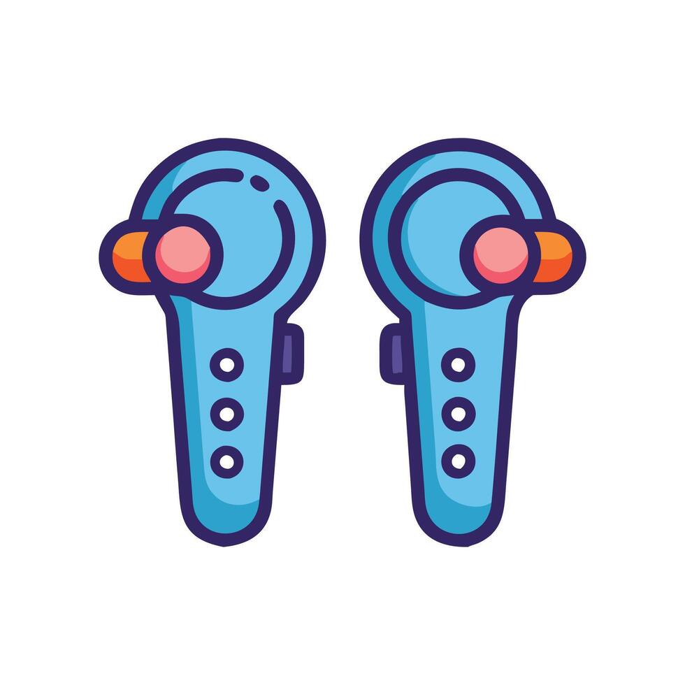 Functional VR Controllers Graphic vector