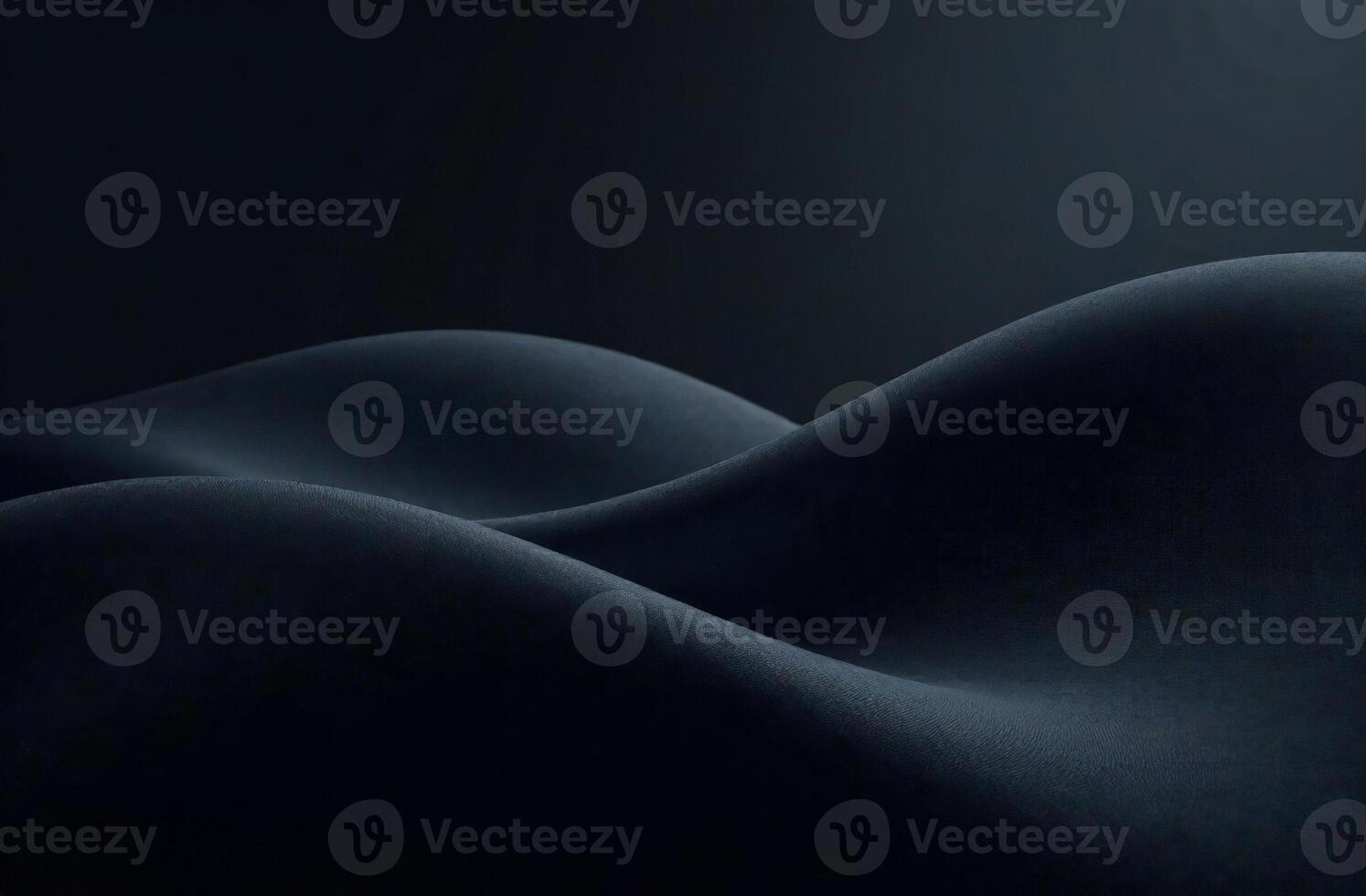 Abstract futuristic background, moving neon smooth black waves photo