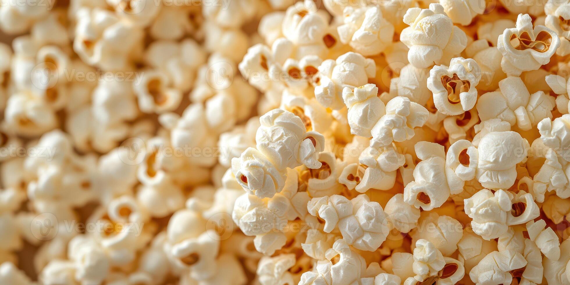 Popcorn kernels displayed in a close-up view showcasing texture and fluffiness in natural light photo