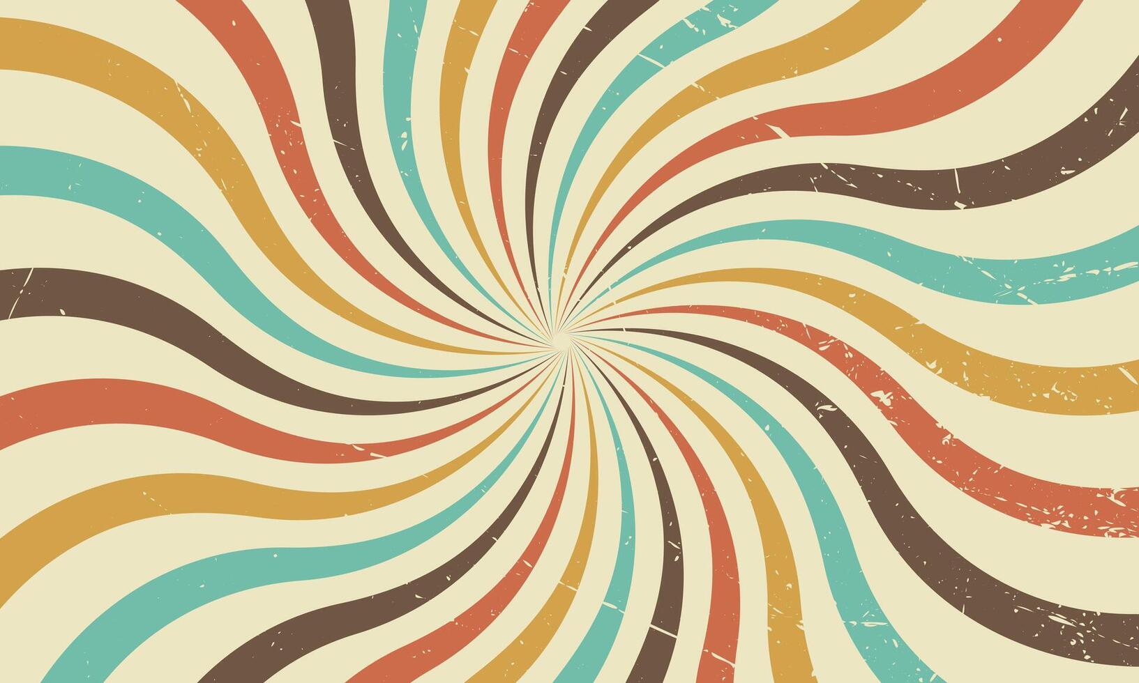 Retro background with a spiral design vector