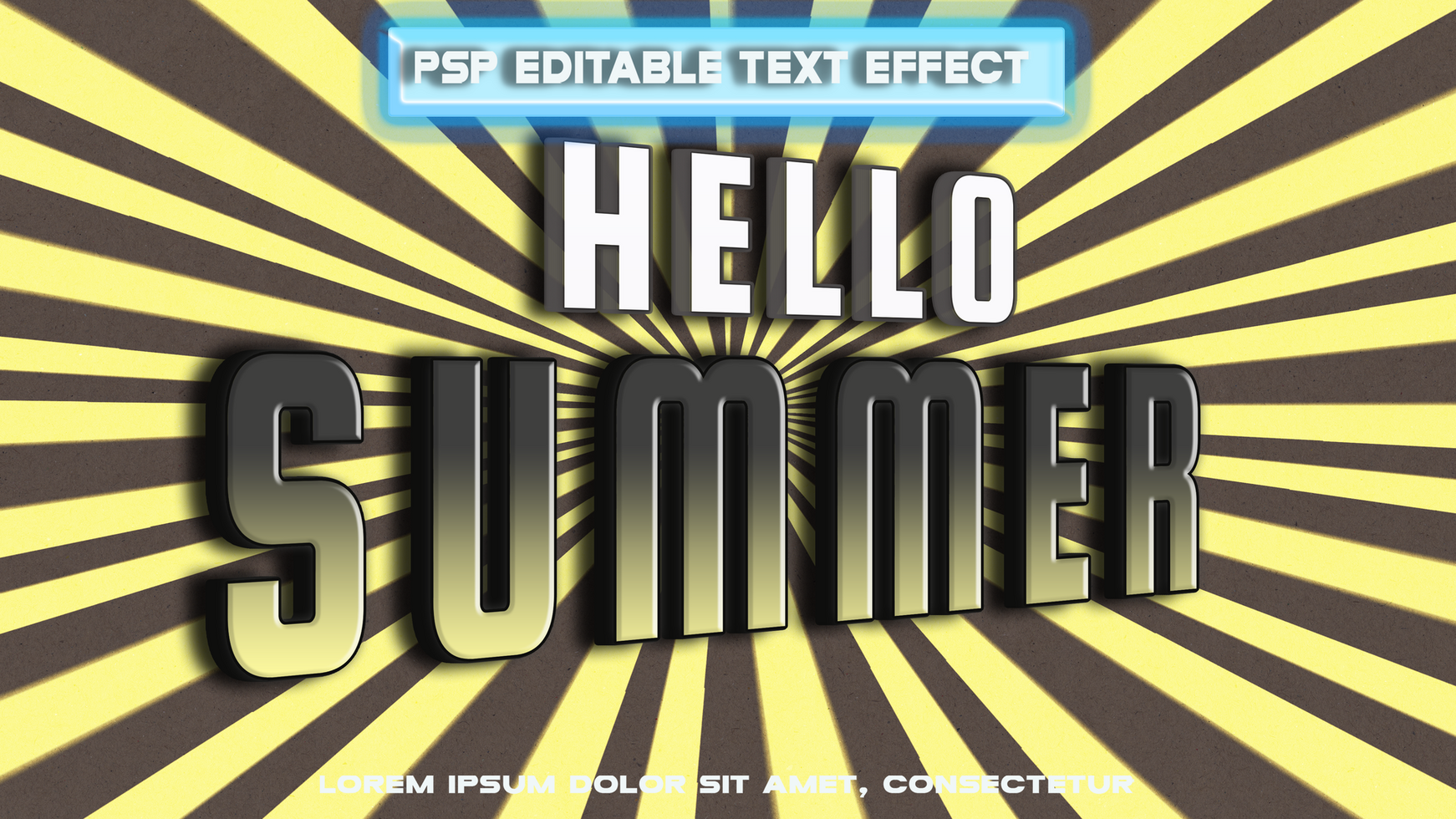 Hello summer grey color psd