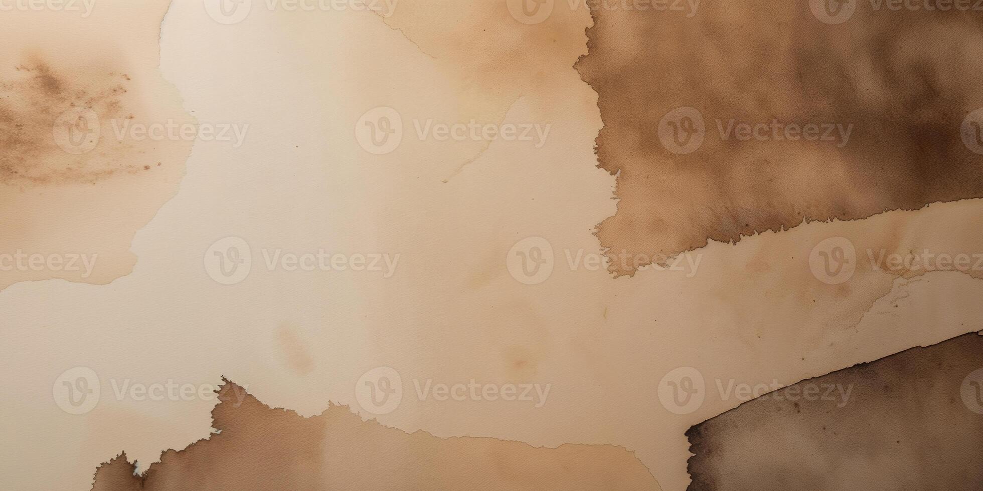Beige and Brown Watercolor Paper Texture Background photo