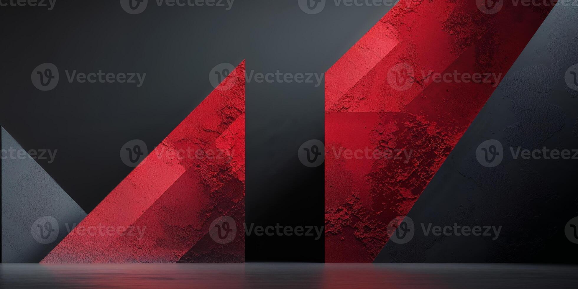 Red and black abstract background with a red triangle photo