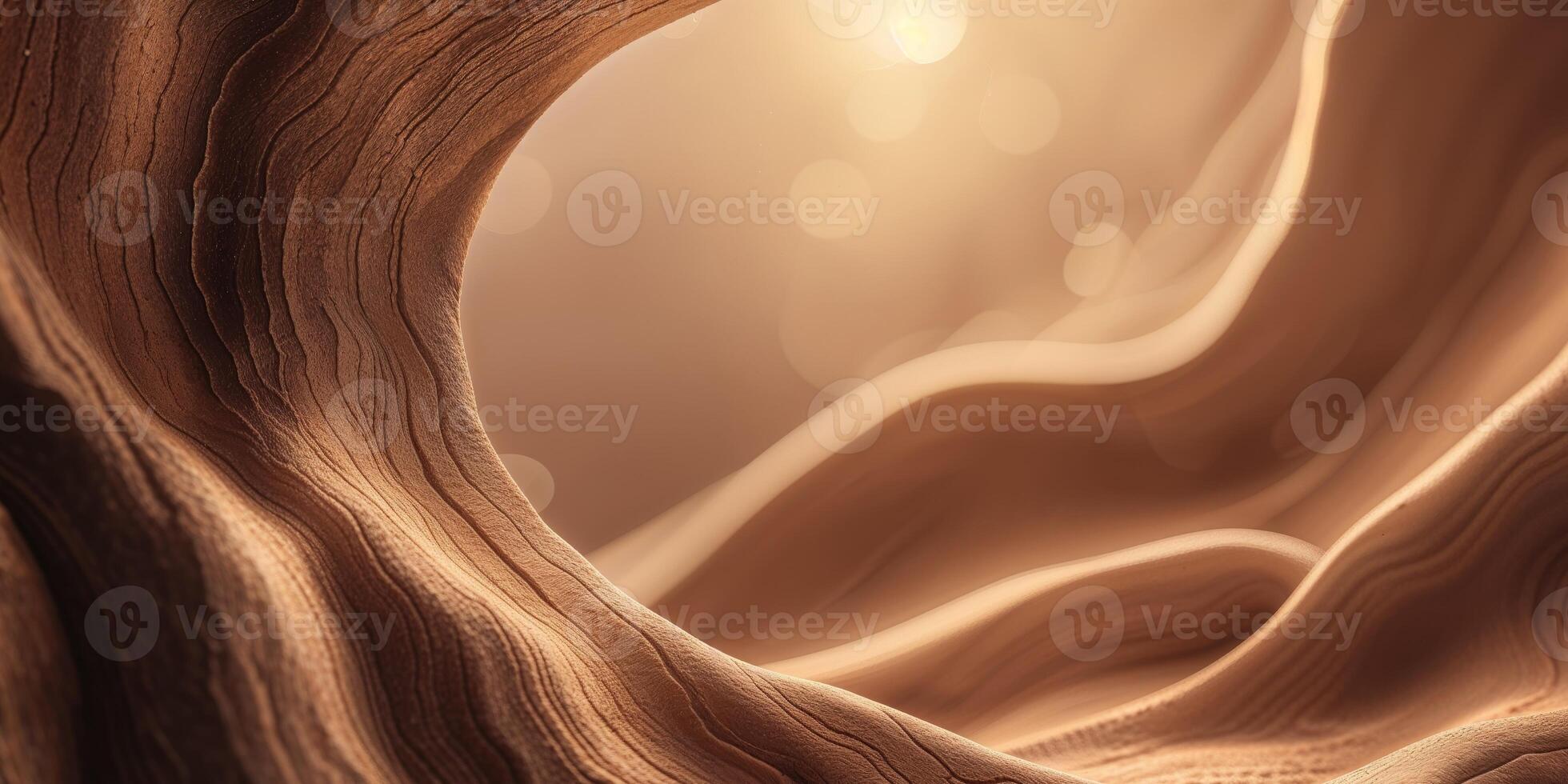 Textured Brown Abstract Background with Warm Glow and Organic Shapes. photo