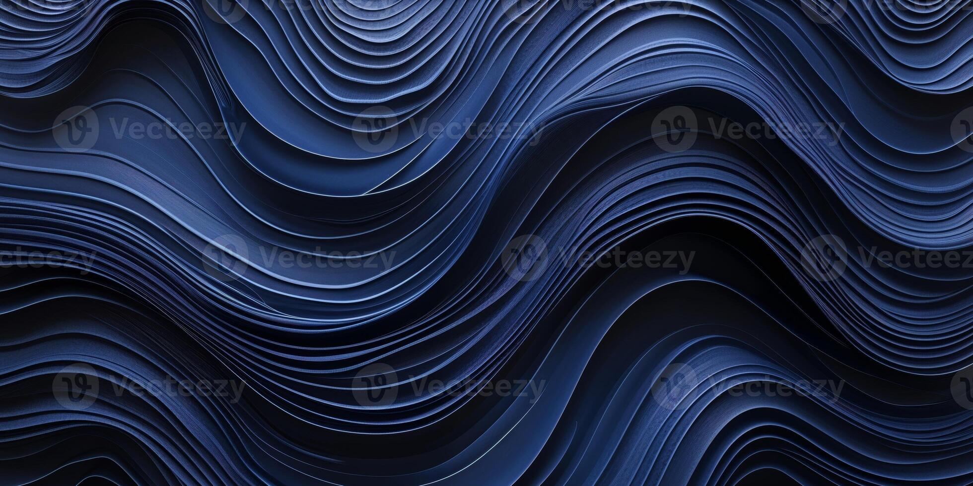Abstract High Contrast Dark Blue Wavy Layers Texture Background for Design and Decoration Inspiration photo