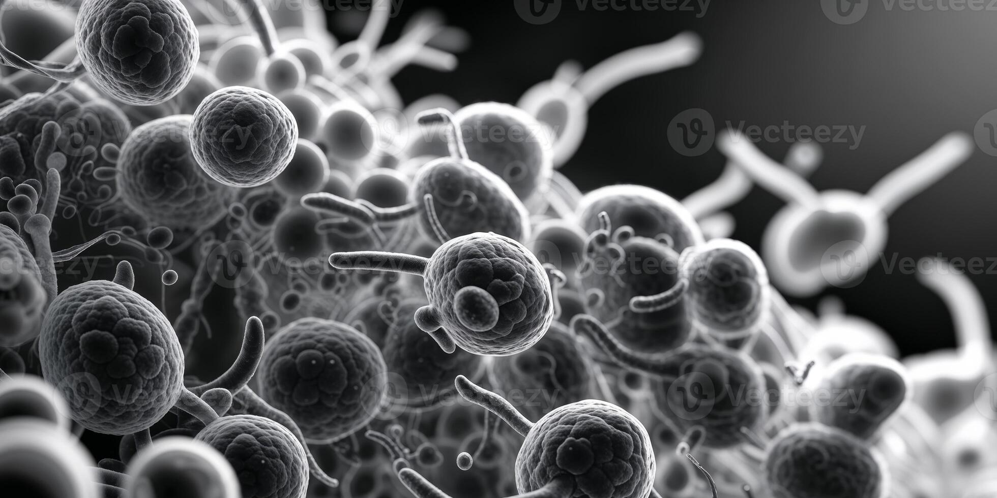 Closeup of Bacteria Highlighting Genetic Mutations. photo