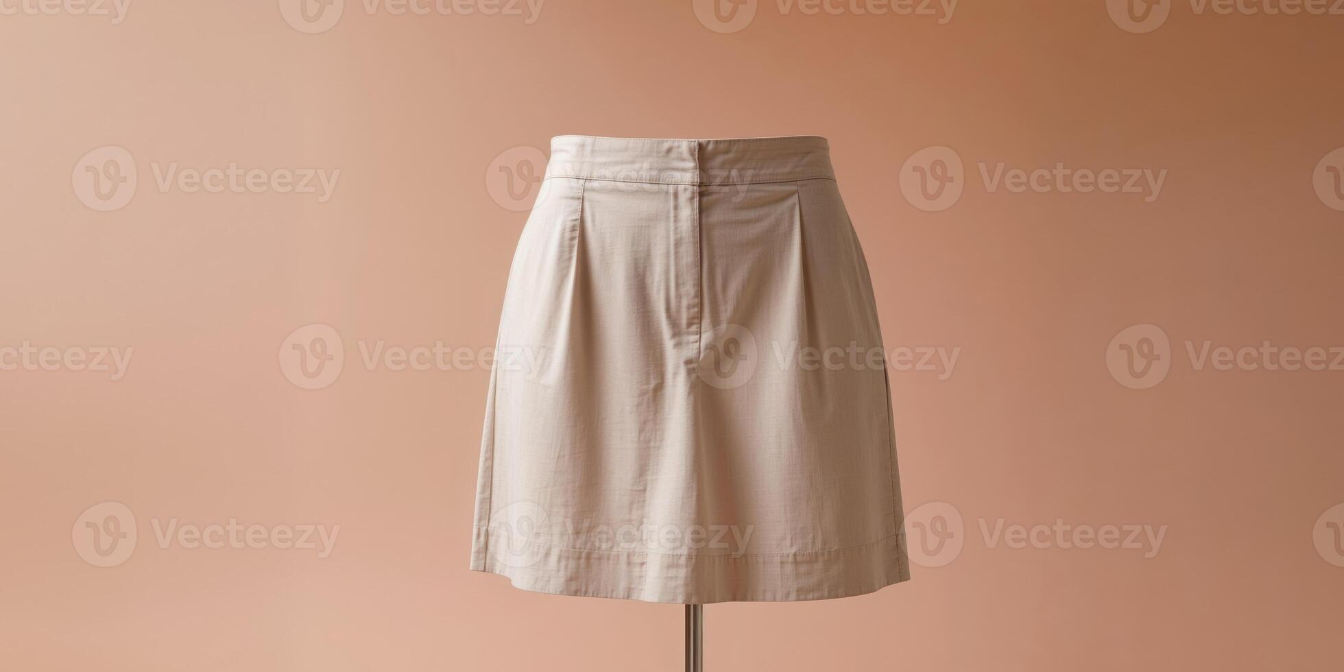 A woman's skirt is on a stand photo