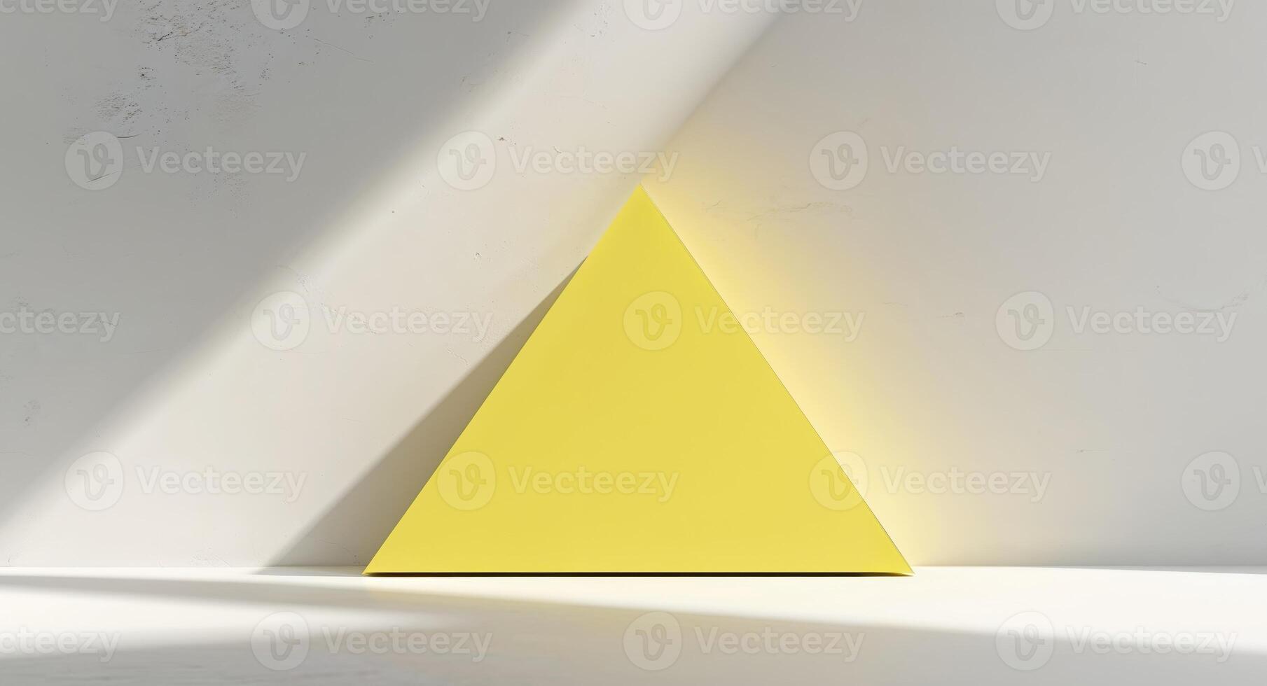 Abstract modern yellow triangle background photo