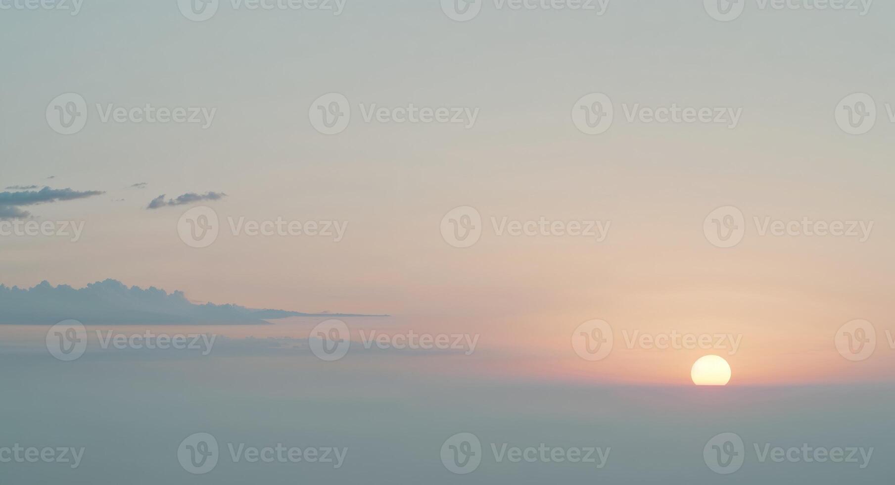 P Serene image of a sunrise or sunset over a photo