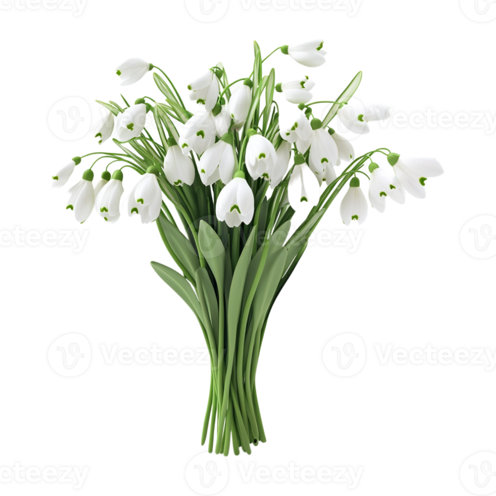 a bouquet of white flowers on a transparent background png