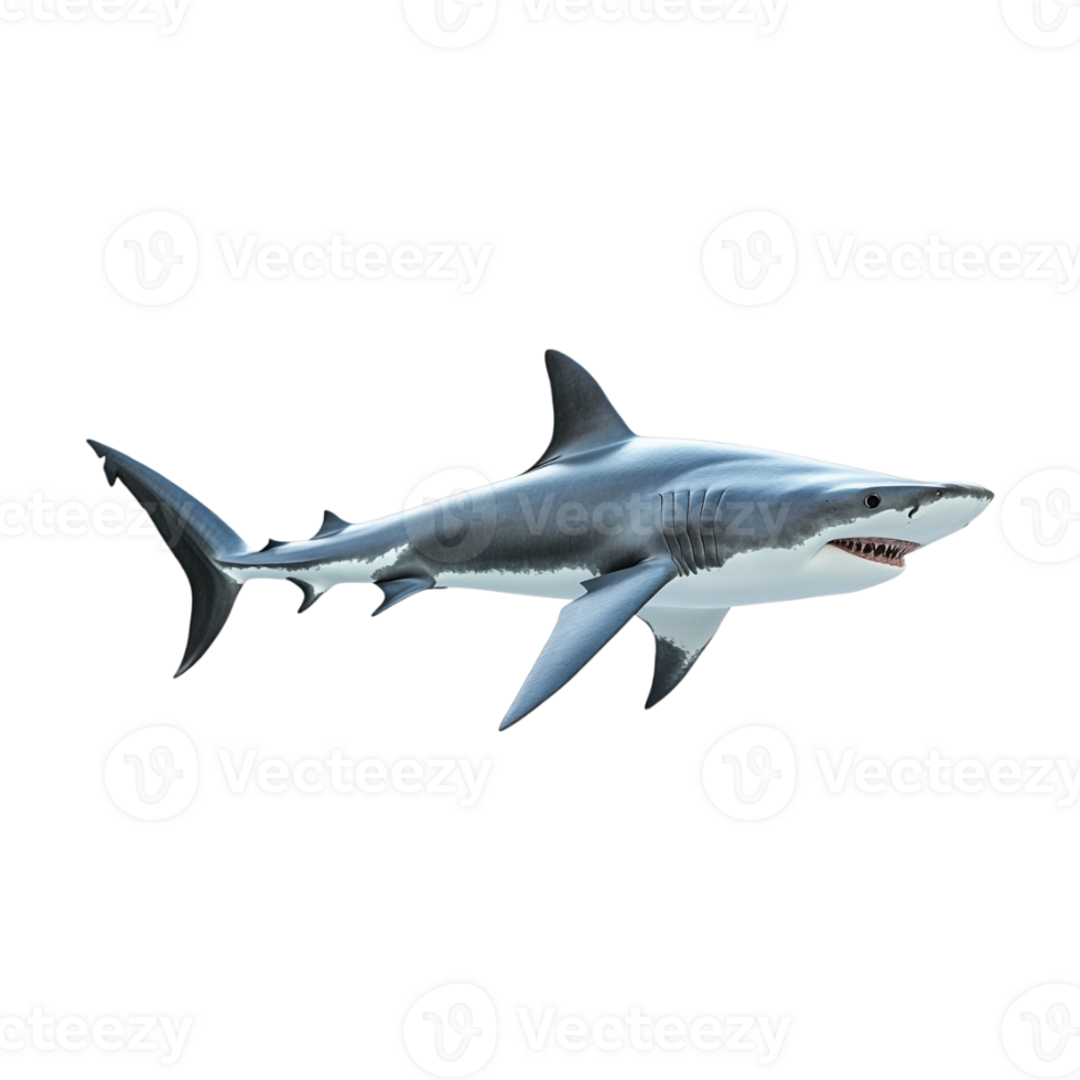 shark swimming on transparent background png