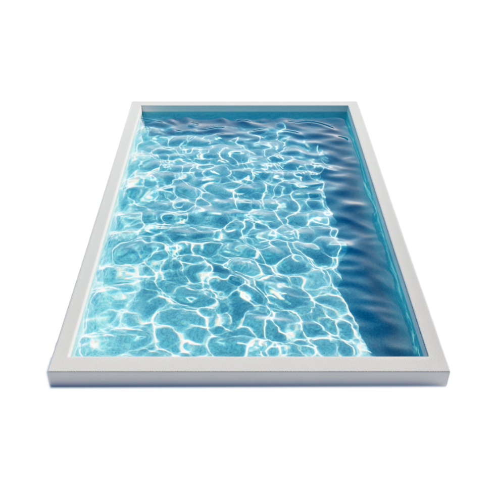 blue swimming pool on a transparent background png