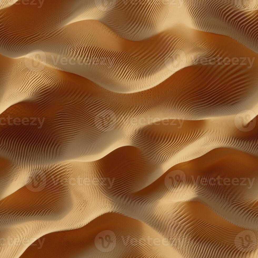 Abstract golden sand dunes with smooth curves and textured patterns photo