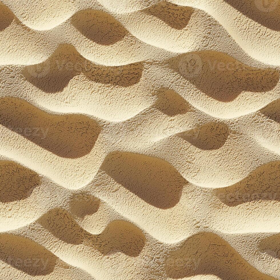 Close-up of textured sand waves creating patterns in golden sand dune landscape photo