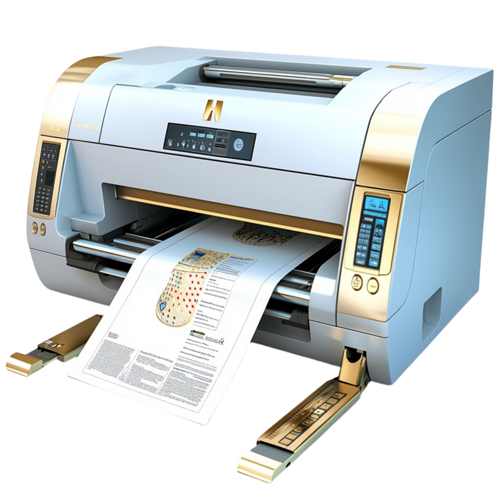 high tech printer printing a ly processed document png