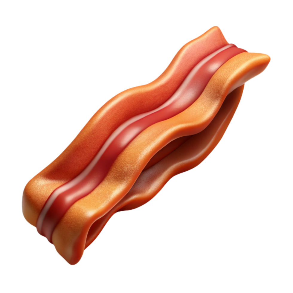 stunning modern Bacon Strip Cutout with Crispy Texture genuine png