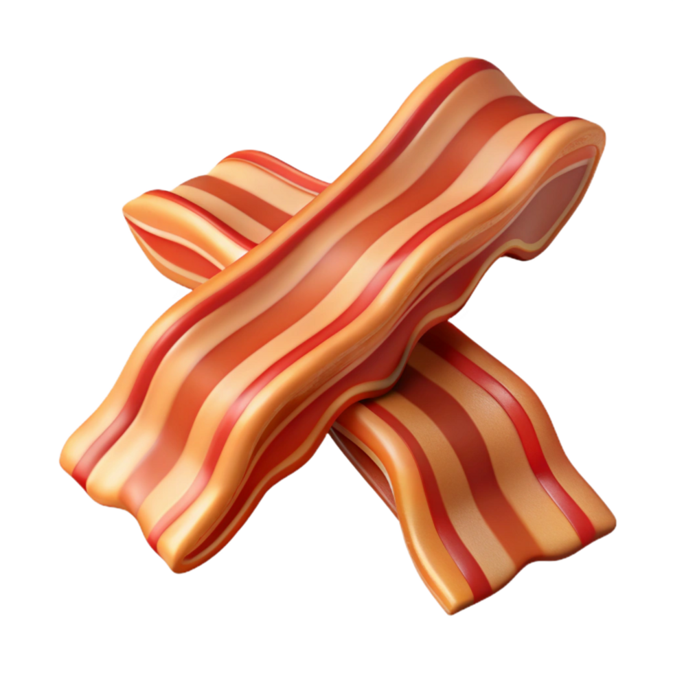 vibrant creative Bacon Strips Cutout Transparent Background exclusive png