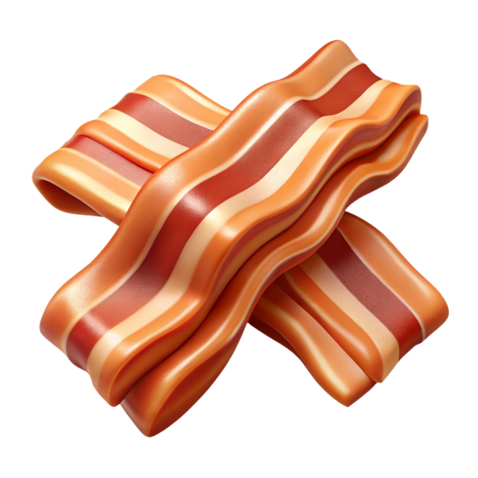 elegant artistic Bacon Strips Cutout Transparent Background exclusive png