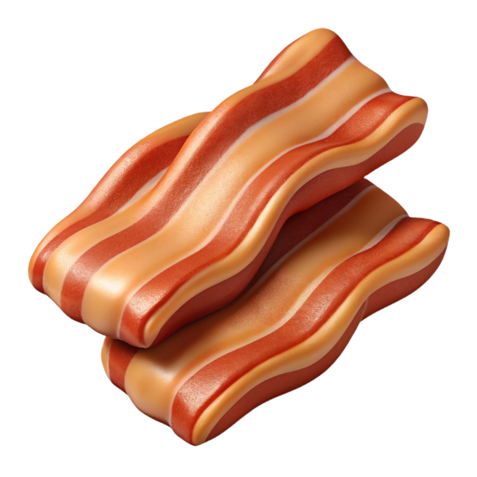 stunning artistic Bacon Strips Cutout Transparent Background professional png