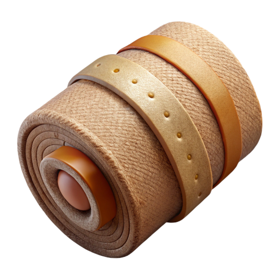 serene vintage Bandage Roll Isolated on Transparent Background original png