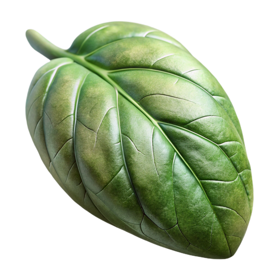 impressive abstract Basil Leaf Fresh Isolated premium png