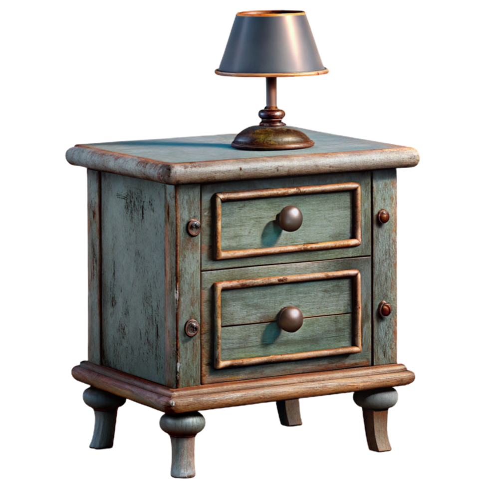 extraordinary traditional Bedroom Nightstand with Lamp Isolated professional png