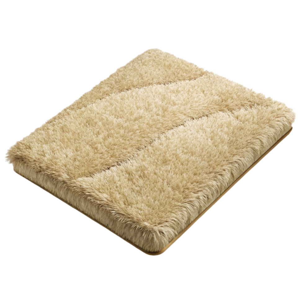 beautiful contemporary Beige Carpet Plush Texture Isolated original png
