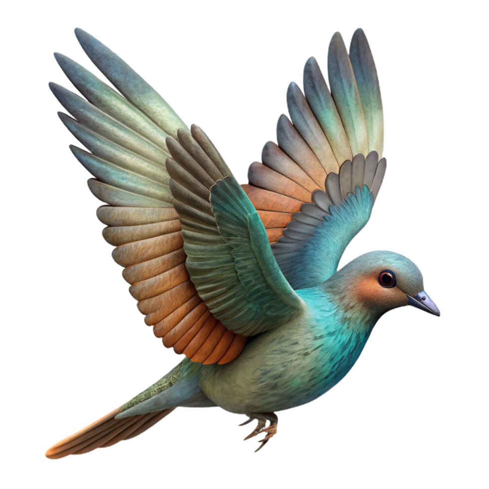 magnificent abstract Bird in Flight Transparent Background high quality png