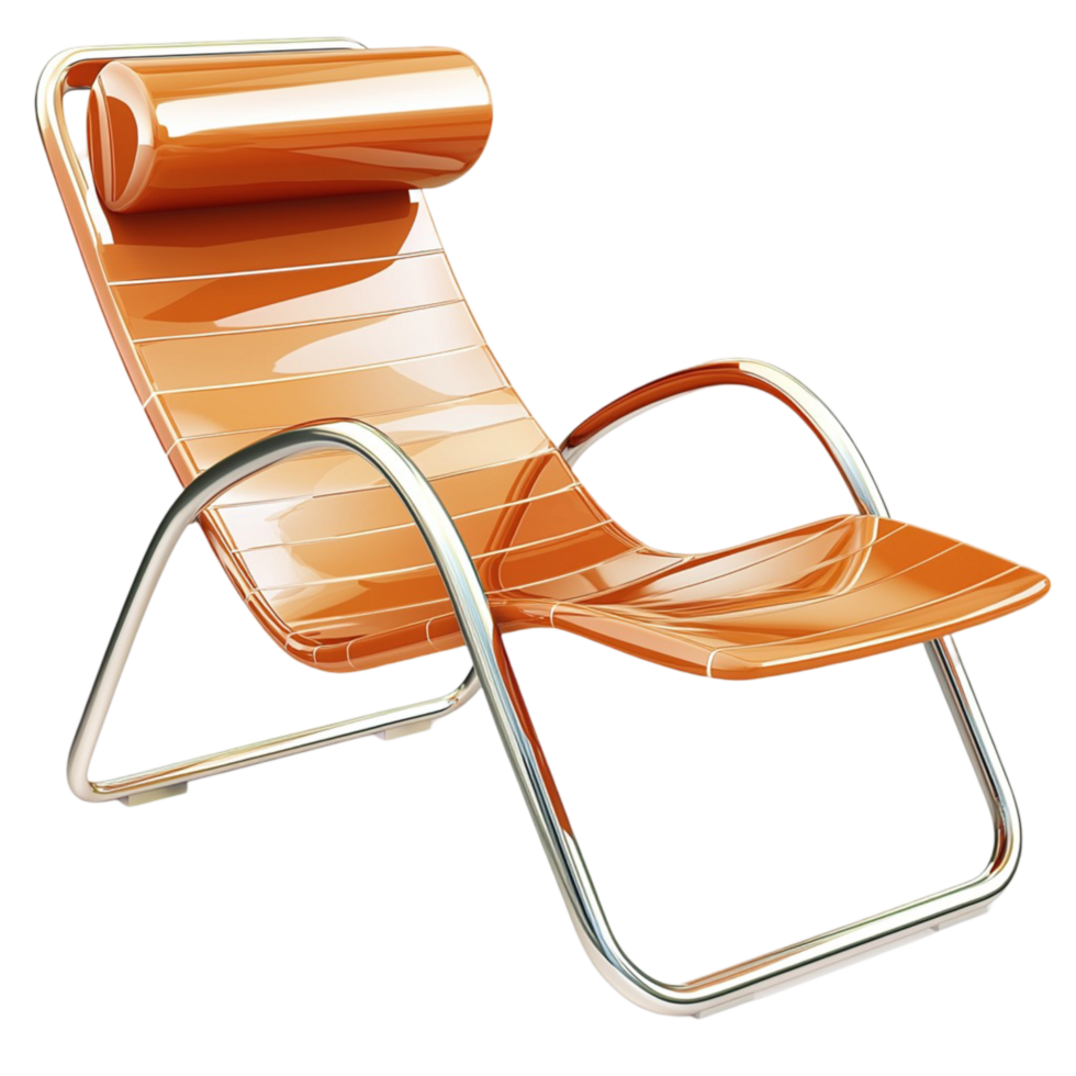 orange lounge chair is for ation and comfort png
