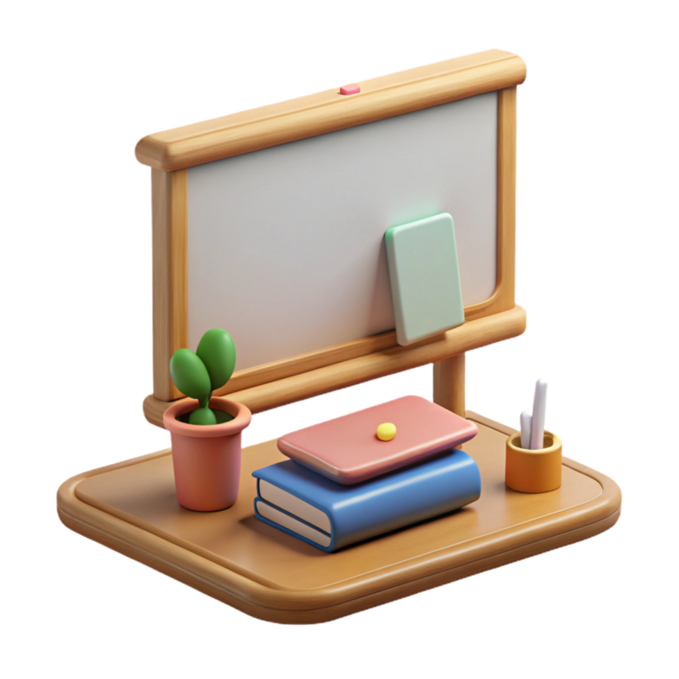 magnificent modern Classroom with Interactive Whiteboard Transparent Background authentic png