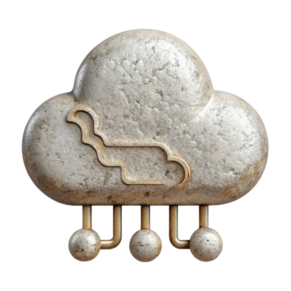 wonderful traditional Cloud Computing Icon White Isolated Element high resolution png