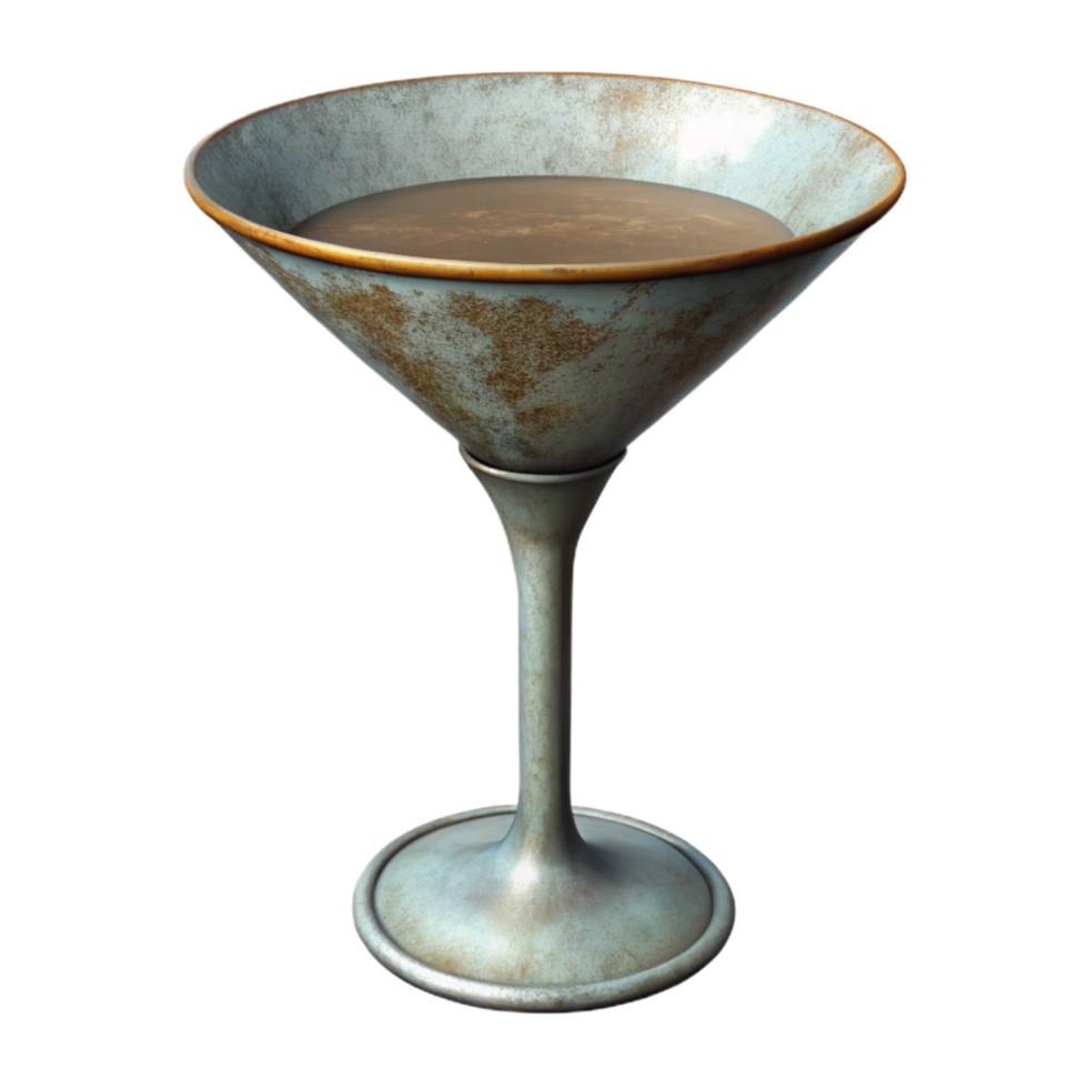 dramatic abstract Cocktail Glass Martini Style Empty Cutout exclusive png